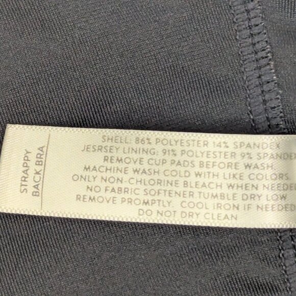 LIVI Active Women Sports Bra 18 Navy Blue Strappy Back Pullover Unlined - Picture 8 of 8